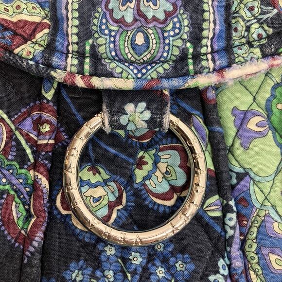 Vera Bradley Saddle Up Blue Green Rhapsody Hobo Purse Handbag Pockets RETIRED - Picture 4 of 16